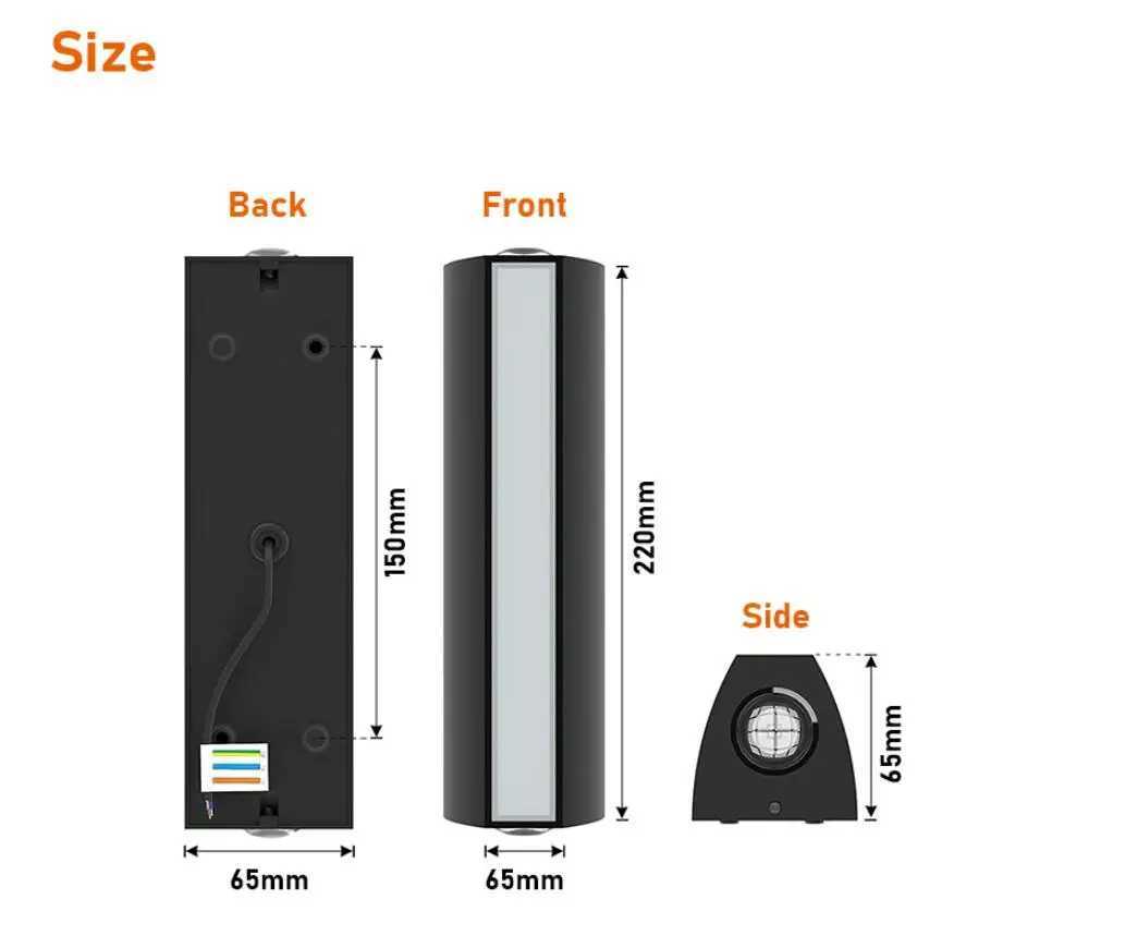 Outdoor Waterproof IP65 Wall Lamp 12w LED Wall Light Modern Indoor/Outdoor Decor Up Down Dual-Head Aluminum Wall Lamp XJ250624