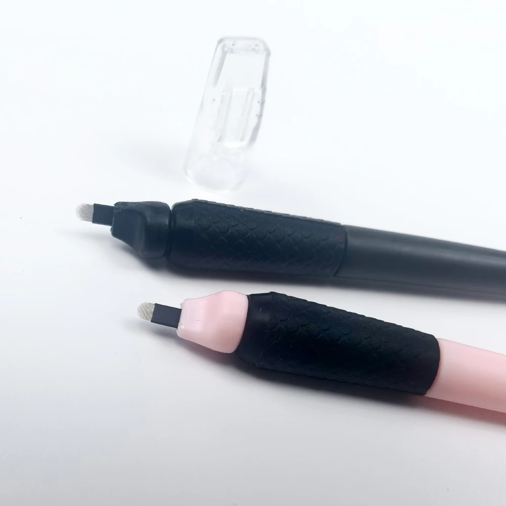 10/50Pcs Disposable Microblading Pen 18U Permanent Makeup Eyebrow Manual Tattoo Pen 250625