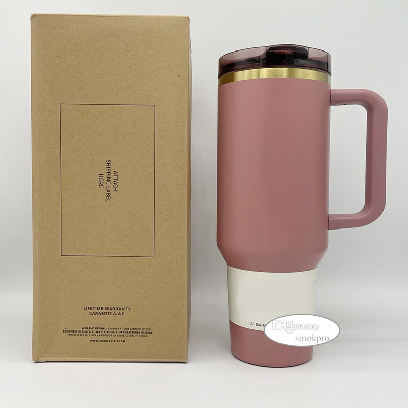 Tariff Free To USA - 3rd Generation Flip Straw Tumbler 40oz ProTour 304 Stainless Steel Leakproof Travel Cups