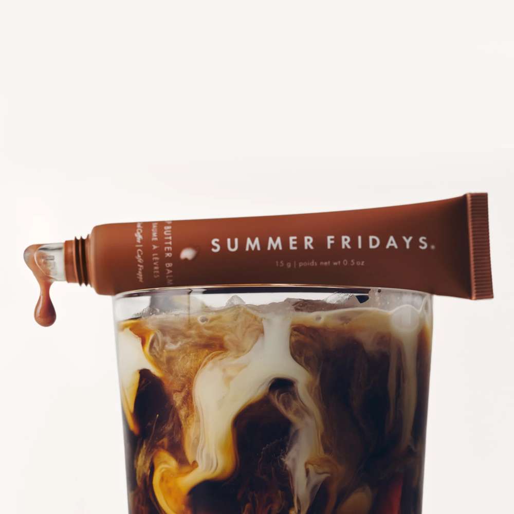 Summer Fridays Lip Butter ICED COFFEE 15g Lip Balm Liquid Lipstick moisturizes Smooth Soft Makeup Lips Glaze LipGloss pink sugar beige birthday cake 0
