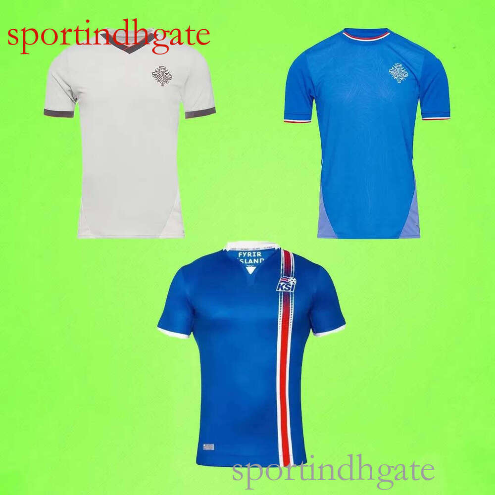 Iceland Retro Soccer Jersey Kit Men's & Kids 2024 National Team Football Shirt - Sigurosson, Guojohnsen, Haraldsson