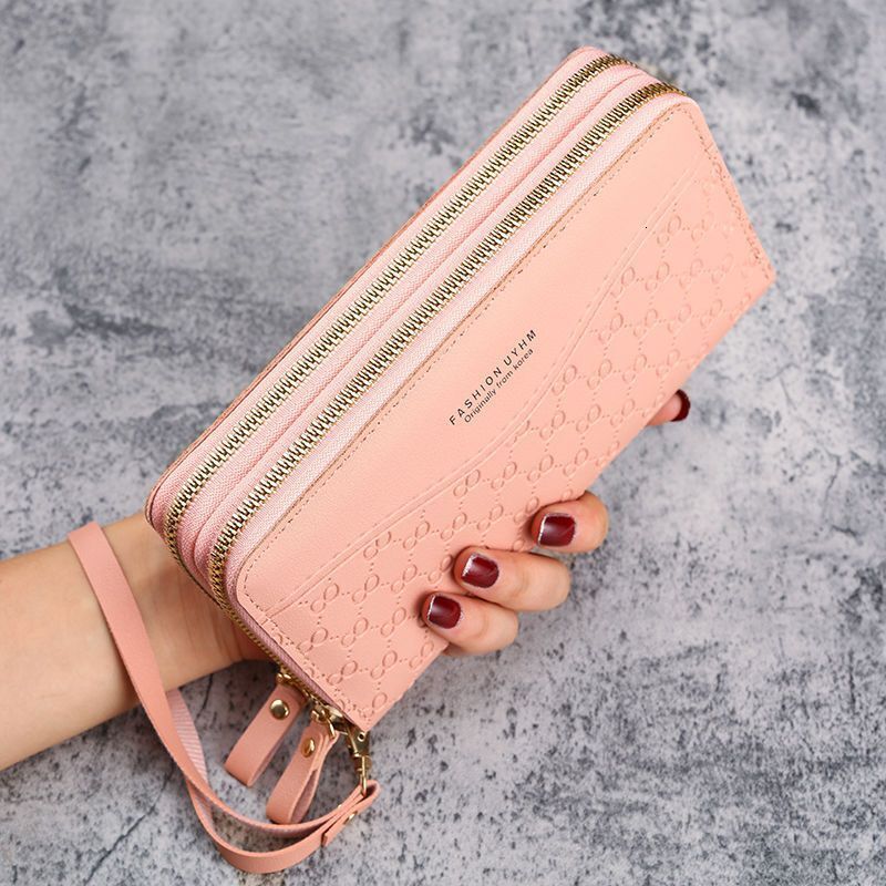 Free Shipping 2025 New Designer Bag New Long Style Ladies Zipper Coin Purse Multifunctional Phone Bag Large Capacity Simple Multi-card Slot Card Holde