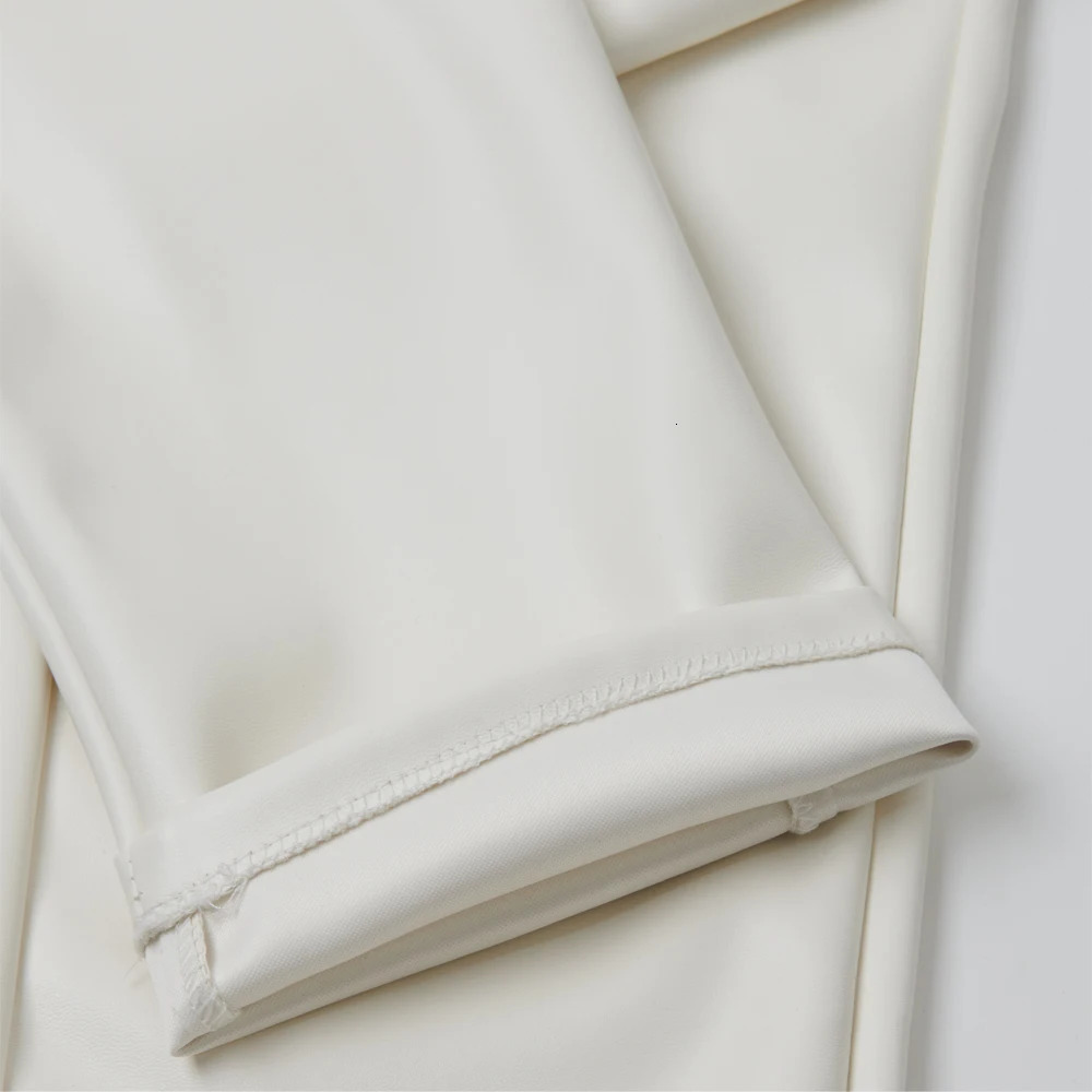 Mens Leather Pants Skinny Fit Stretch Fashion PU Trousers Nightclub Party Dance Thin 250614