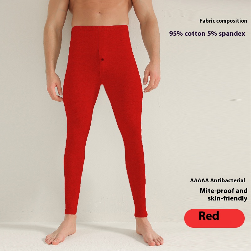 Men's cotton autumn trousers High elastic slim design Comfortable skin-friendly autumn and winter bottoms