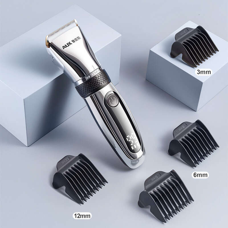 AUX Hair Trimmer Rechargeable Self-Shaving Haircut Tool Home Electric Clipper