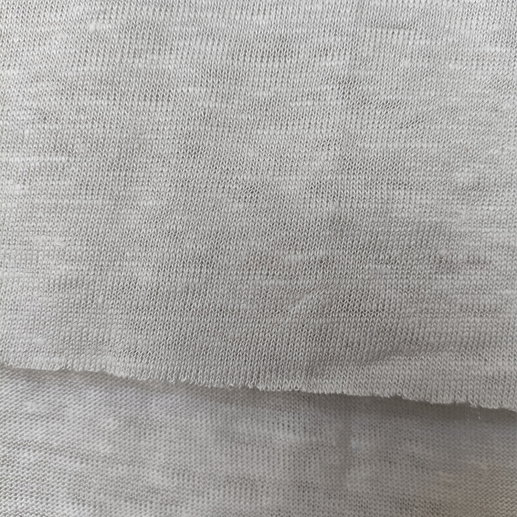 High-Quality Pure Linen Knitted Single Jersey Textile