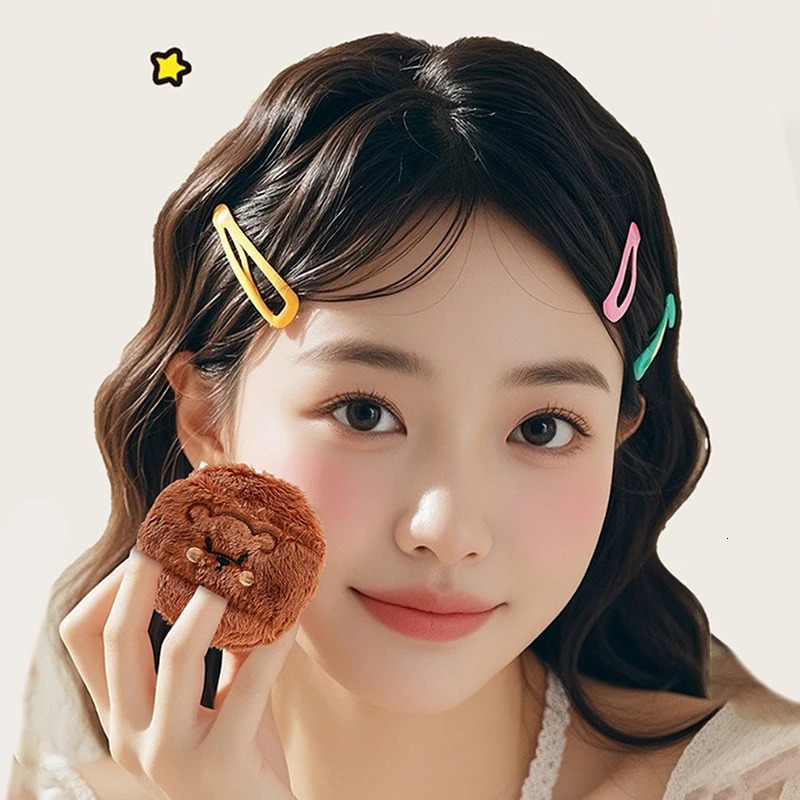 1pcs Cartoon Plush Powder Puff Mini Face Makeup Cosmetics Washable Lightweight Makeup Tool 250625