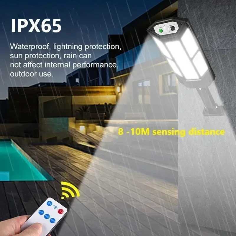 15000LM Irradiation 500 Solar Light for Outdoor Sunlight Motion Sensor IP65 Waterproof Garden Street Wall External Solar Lamp XJ250624