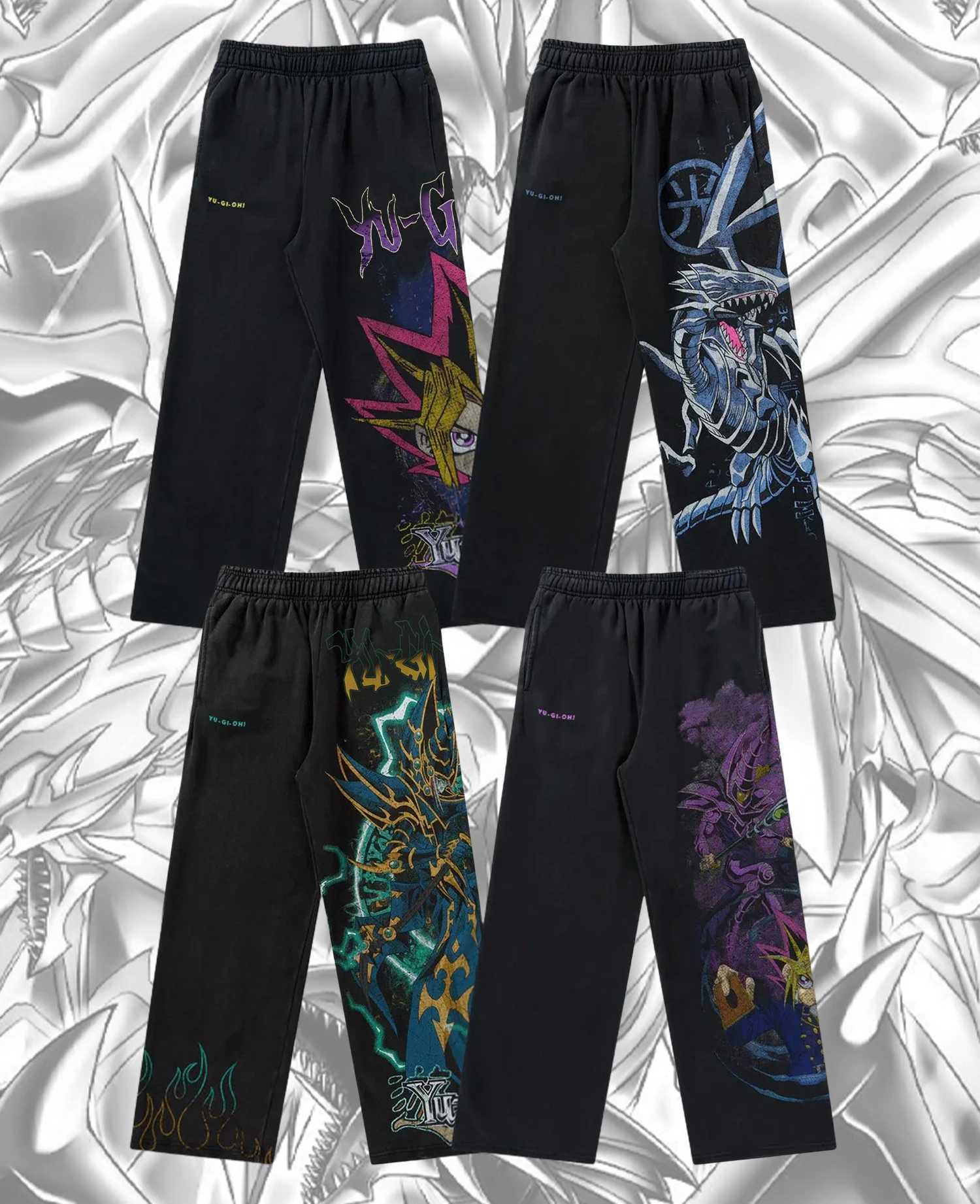 Hip Hop Y2k Pants Baggy Sweatpants Men Elastic Waist American Streetwear Vintage Joggers Casual Pants Men Clothing X250625