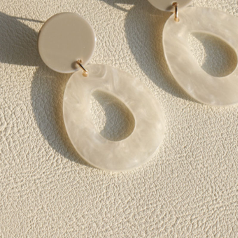 French vintage acrylic earrings art fresh mori earrings for girls