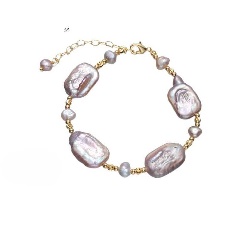 Korean Design Natural Baroque Pearl for Women Fashion New Cuff Bracelet Luxury Jewelry Accessories Anniversary Gift X250625