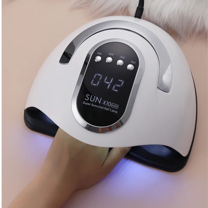 SUN X10 MAX UV LED Nail Dryer 66LEDs Gel Polish Curing Lamp with Motion Sense LCD Display Quick Dry Lamp For Nails Manicure Tool 250625
