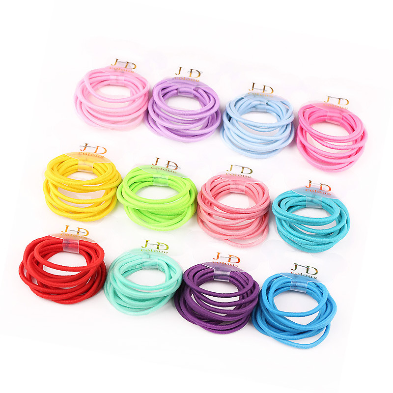 Baby Girl Kids Tiny Hair Accessories Hair Bands Elastic Ties Ponytail Holder 20 colors