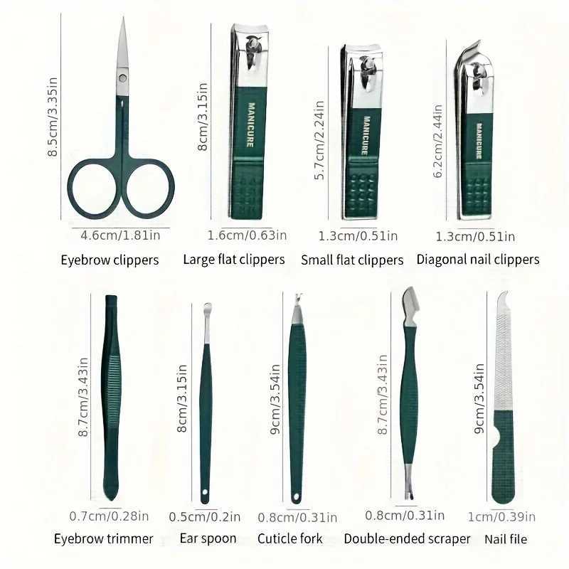 Nail Clippers Manicure Tool Set With Portable Travel Case Cuticle Nippers And Cutter Kit Professional Nail Clippers Pedicure R250625
