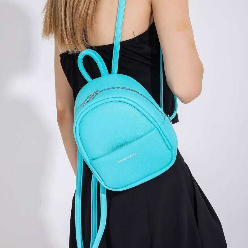 Brand Designer Women Mini Soft Touch Multi-Function Small Backpack Female Ladies Shoulder Bag Girl Purse Black