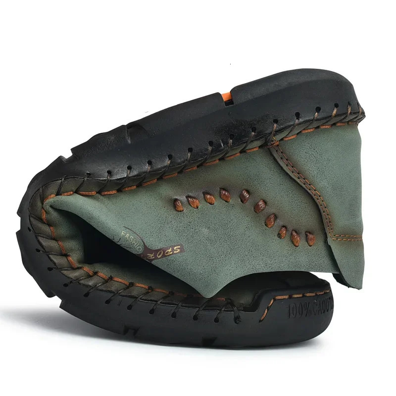 Handmade Leather Casual Men Shoes Comfortable Leather Casual Shoes Men Loafers Moccasins Driving Shoe Big Size 38-48 250624