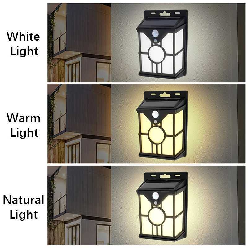 Solar Powered Sensing Waterproof Outdoor Wall Light with High Quality Panels Ideal for Villa Courtyards Home Exteriors XJ250624