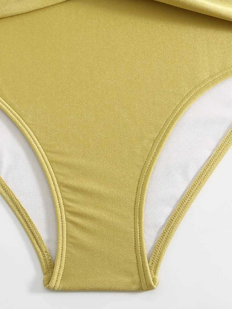 Solid Color Womens Bikinis Trend 2025 Sexy High Waisted Split Swimsuit Elegant Backless Beach Outfit with Cover Up Nylon Skirt XJ250624