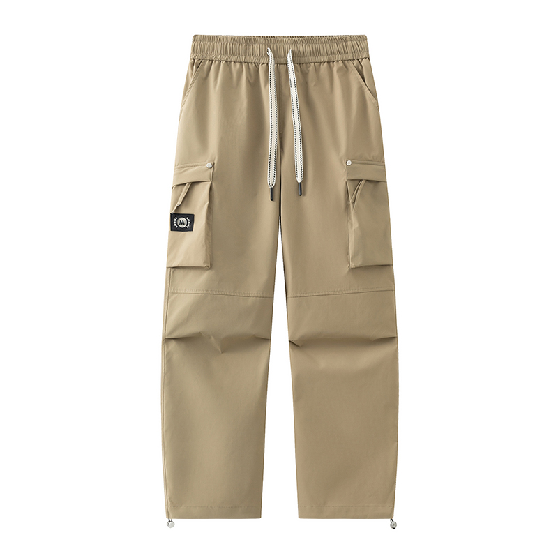 Men's Designer Utility Pants | Sport Casual Trousers Spring-Autumn Loose Straight Leg | Plus Size Outdoor Abrasion-Resistant | Multi-Pocket