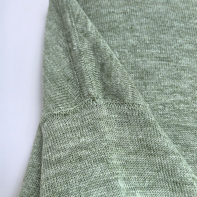 Sustainable 100 Percent Organic Linen Yarn-Knit Garment Cloth
