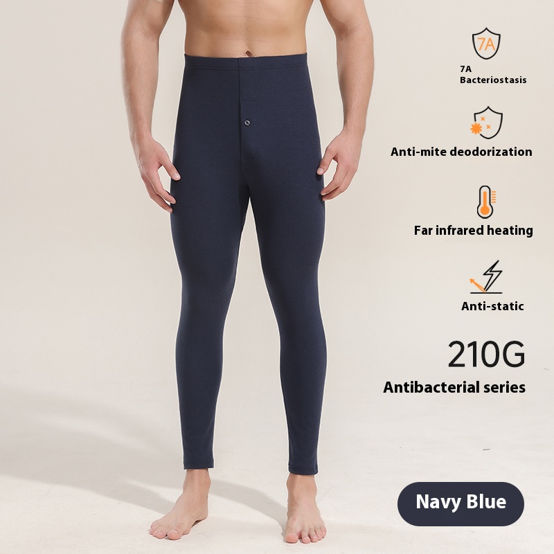Men's slimming warm autumn trousers made of pure cotton, high elasticity and comfortable bottoming trousers