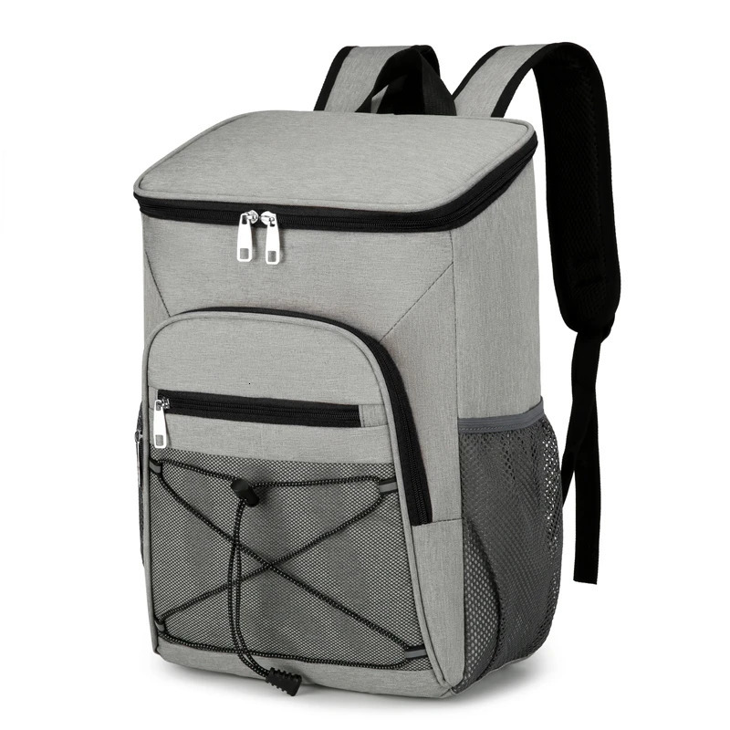 Large capacity insulated cooler backpackmulti-compartment leak-proof no contact with foodcamping and outdoor activities 250624