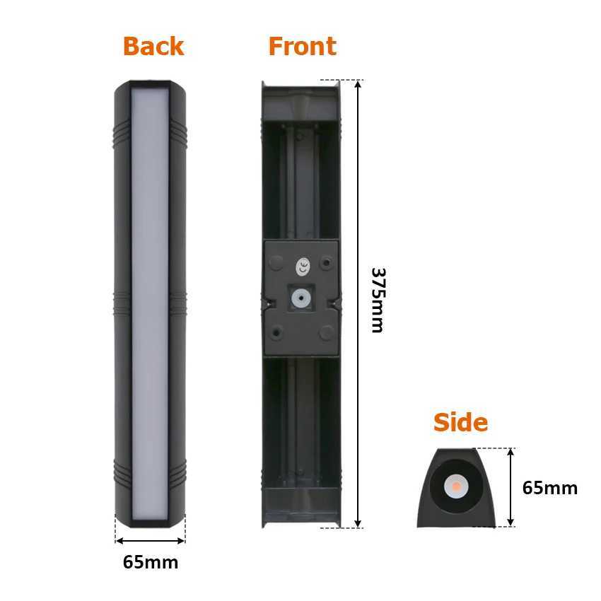 24W Outdoor Wall Lamp Waterproof Wall Light LED Lamps Garden Porch Corridor Lighting Decoration AC90-260V XJ250624