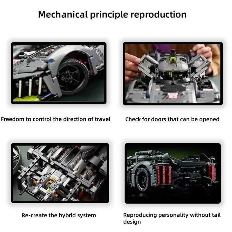 1 10 Technical 42156 1775Pcs Racing Sport Car Model Building Blocks Mechanical Speed Vehicle Supercar Brick Toys for Kids and Adults Gifts Y250624