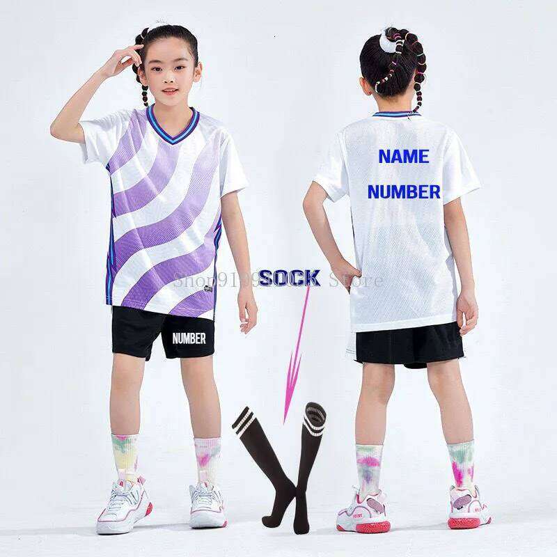 Kids Soccer Jersey Training Suit Children's Football Sportswear Sets Competition Team Uniform