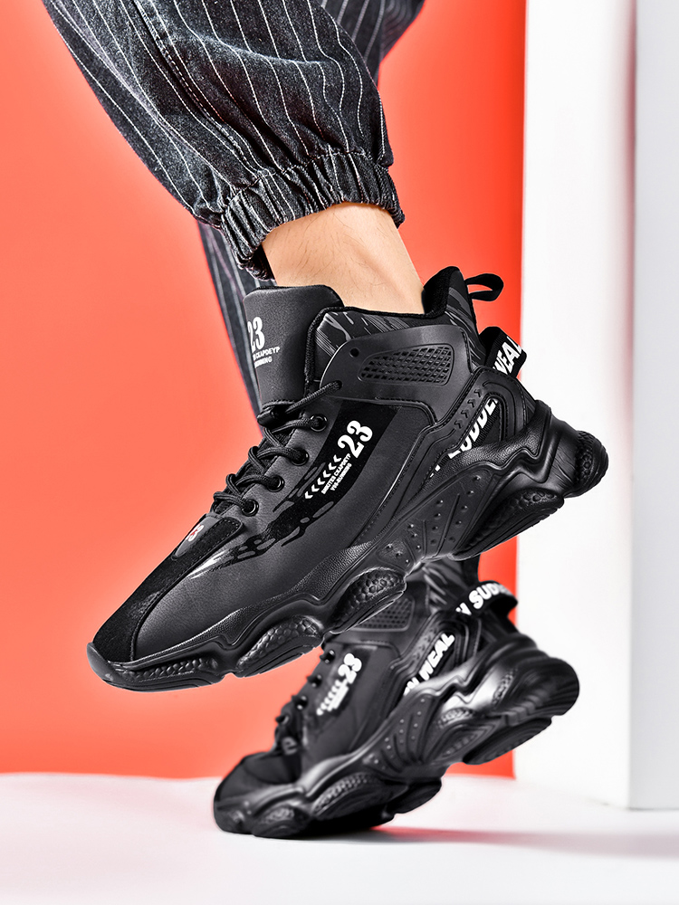 8993-Men's New Anti Slip Shock Absorbing Basketball Shoes Lightweight Plush Casual Sneakers Men's Running Shoes Warm and Comfortable Sports 