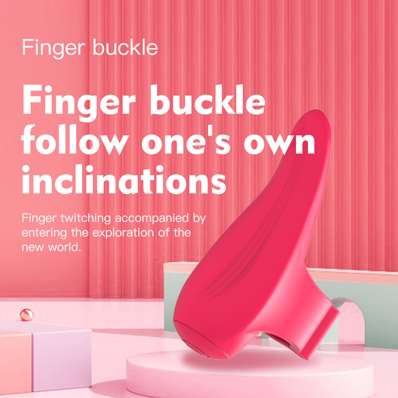 Haoqi Fun New Silicone Finger Vibration Sleeve for Women Massage Masturbation Device Adult Sex Toy