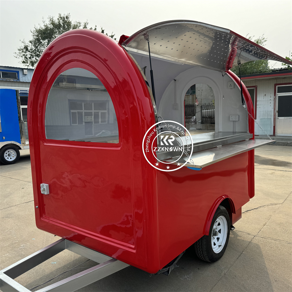 Concession Food Trailer Truck Hot Dog Cart Ice Cream Catering Truck Street Restaurant Fully Equipped Customized Size Food Truck For Sale