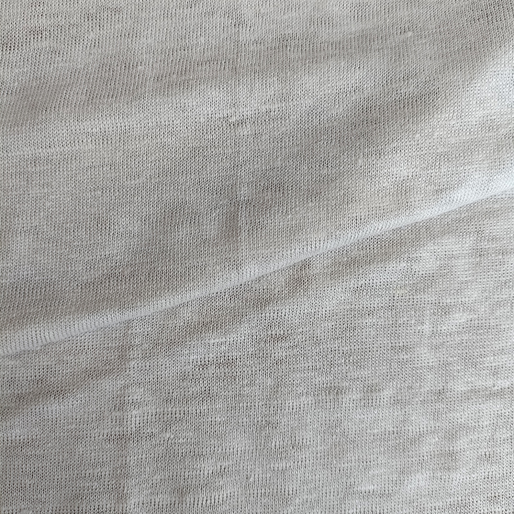 High-Quality Pure Linen Knitted Single Jersey Textile