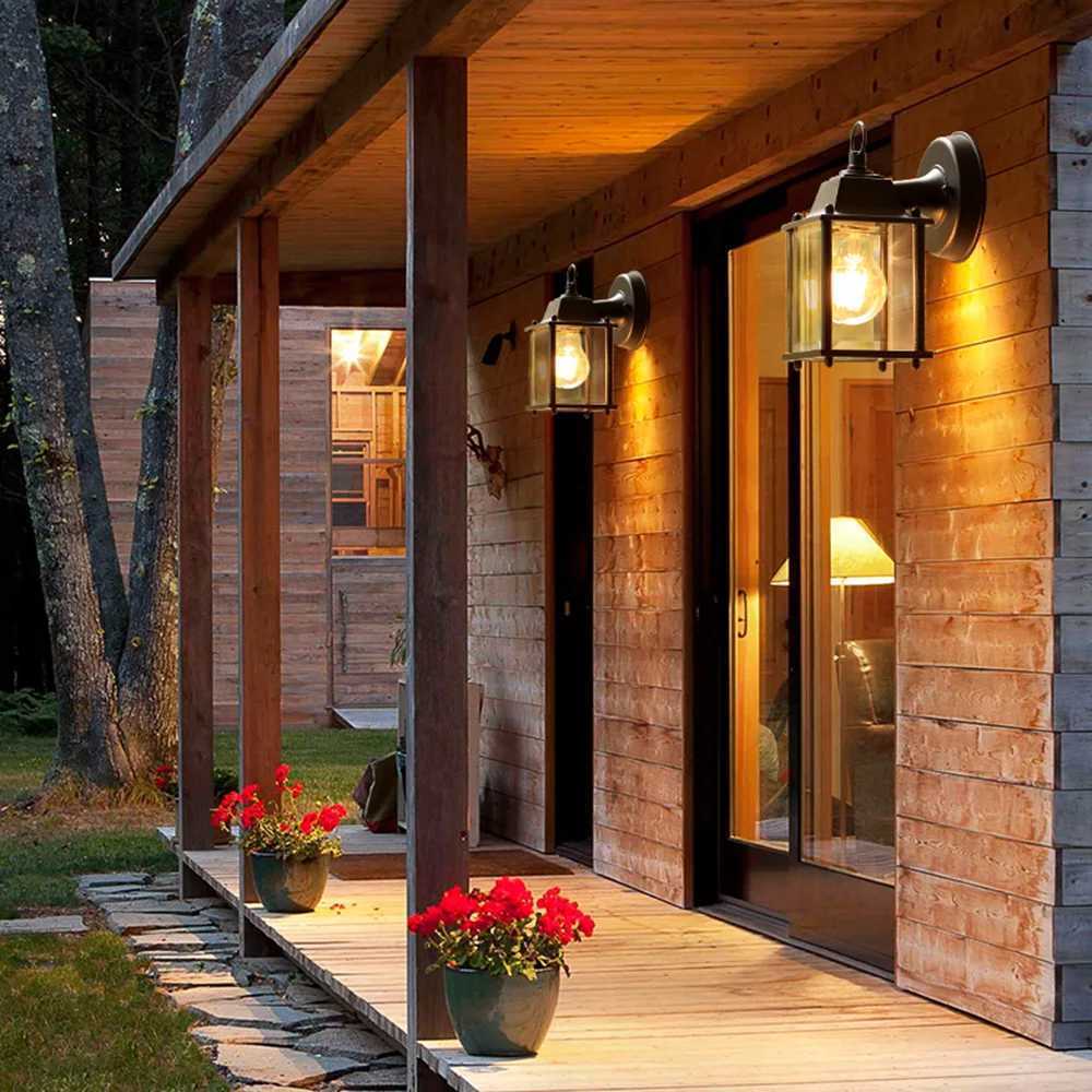 Retro Outdoor Waterproof E27 Wall Lamp Garden Gateway Sconce Courtyard Corridor Villa Residential Balcony Lighting XJ250624