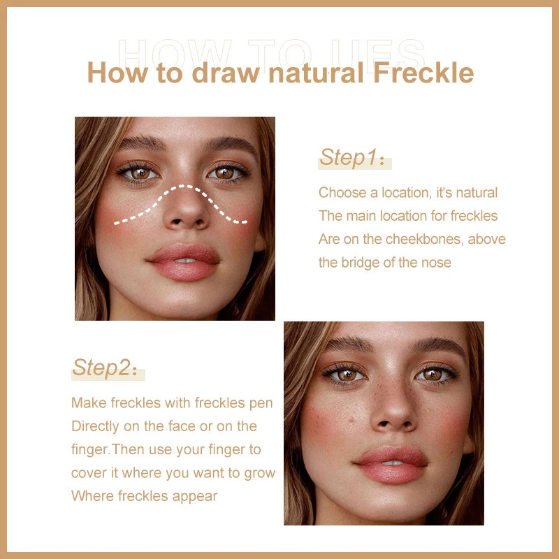 Natural freckle pen quick-drying waterproof freckle pen realistic fake freckle pen tool pen 250625