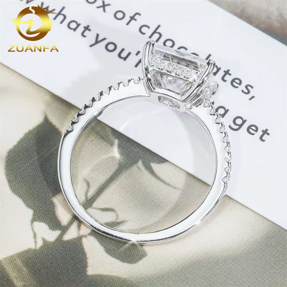 S925 9K 14K 18K Solid Gold Fine Jewelry Wedding Engagement Rings Moissanite Men Made Diamond Ring Lab Created Diamond Ring