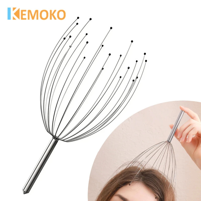 28 Fingers Octopus Head Massager Scratching Scalp Relaxation Relief Body Massager Scratcher Relieves Tension Random Health Care 250625