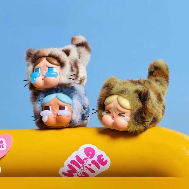 Genuine Crybaby Wild But Cutie Leopard Cat Series Vinyl Plush Blind Box Keychain Bag Pendant Cute Design Limited Edition Gift Y250624
