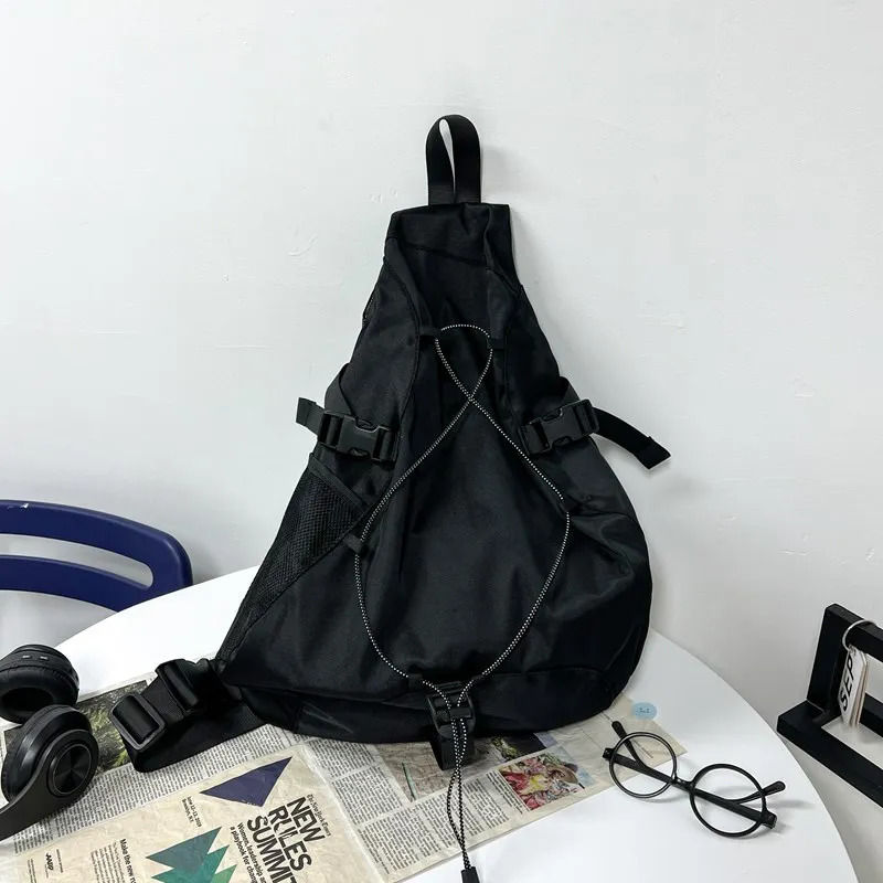 Large Capacity Travel Crossbody Bags for Men High Quality Nylon Storage Chest Pack Hip Hop Trendy Shoulder Bag Male Wholesale 250624