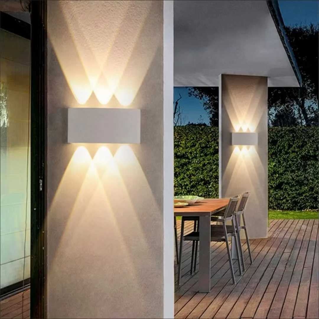 Modern style LED light source outdoor waterproof IP65 aluminum garden lighting indoor bedroom living room staircase wall lamp XJ250624