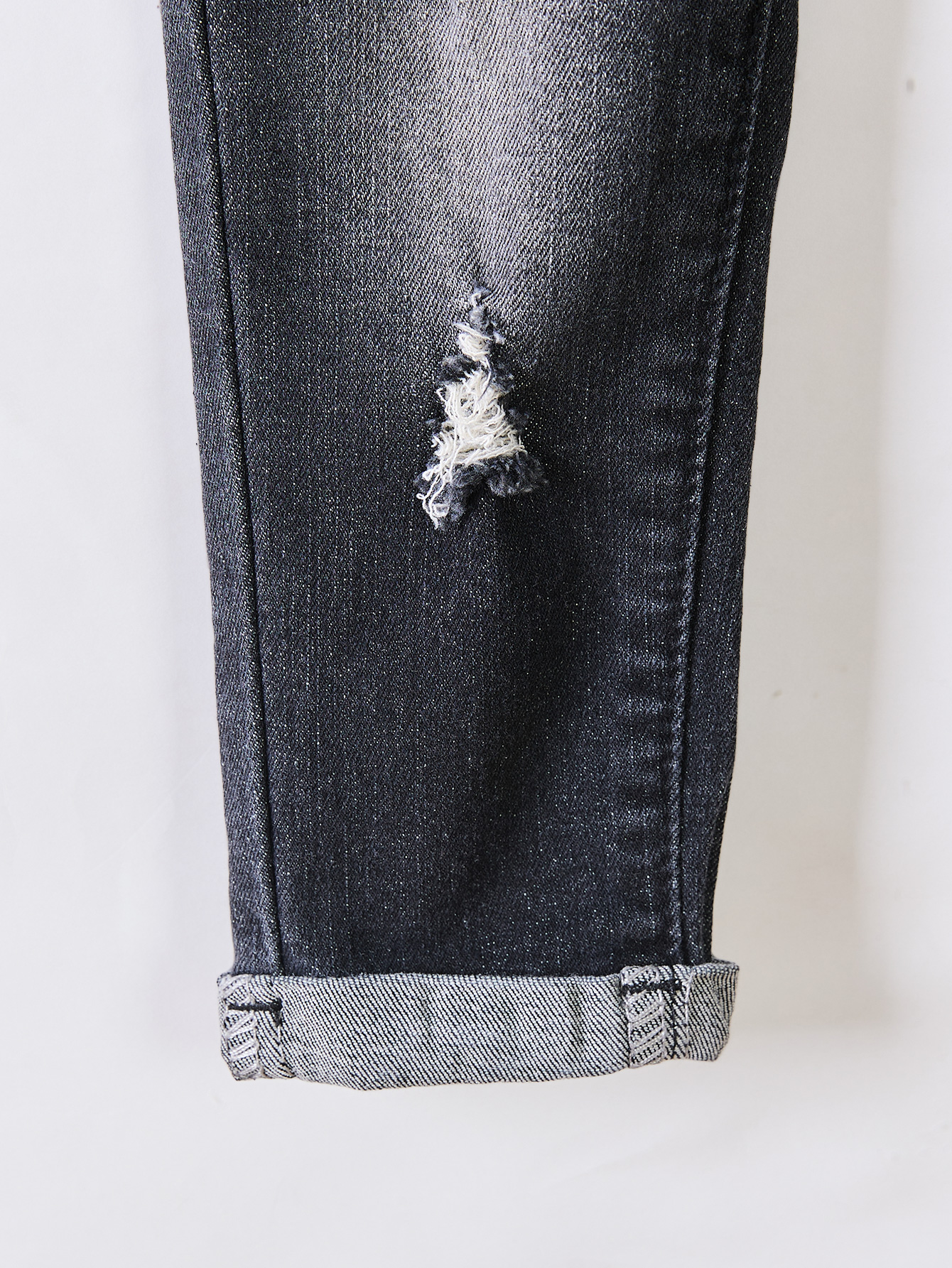 Trendy Kids Attire: Coordinated Shirts-and-Pants Combination Featuring Durable Black Cotton Material