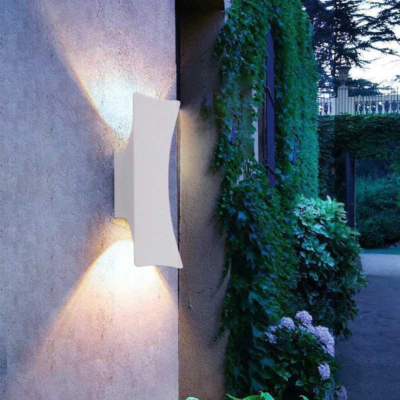 LED Lights Modern Outdoor Waterproof Wall Lights Aluminum Black White Wall Lamps Indoor/Outdoor Exterior Wall Light Fixtures XJ250624