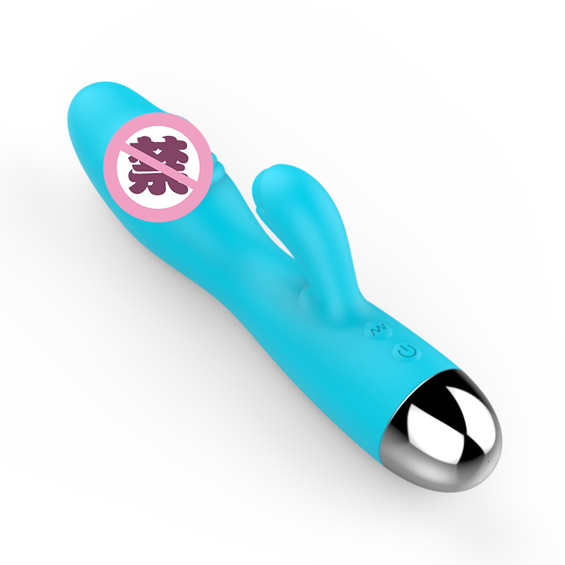 Haoqi Fun Adult Sex Toys Silicone Rechargeable Dual-Head Vibrator for Women Masturbation Massager