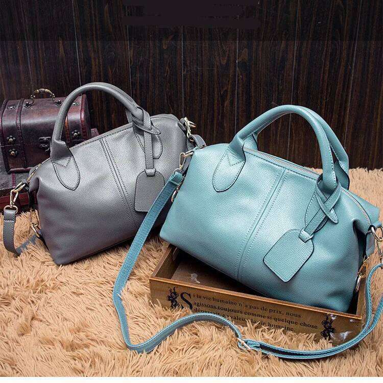 Elegant Boston Shoulder Bag For Women New High Quality Leather Ladies Handbags Designer Female Daily Tote Messenger Bags