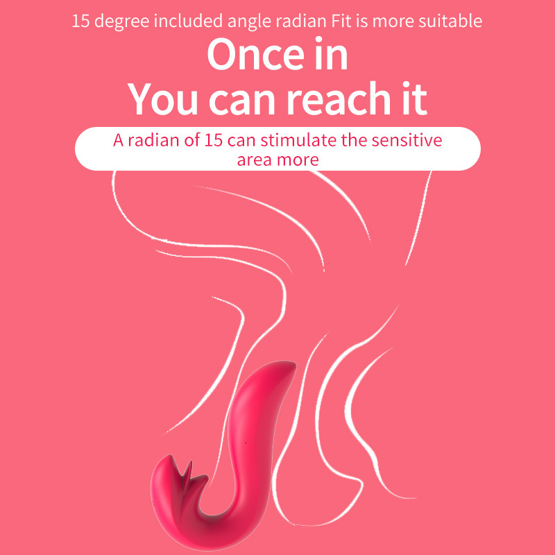 Adult Sex Toys Double-Ended Vibrating AV Wand Female Masturbation Toy Tongue Licker Massager