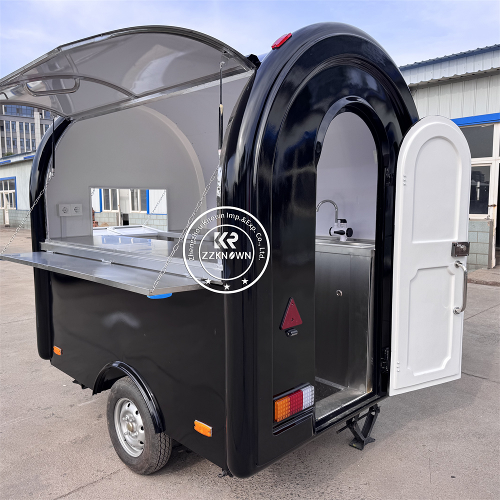 Street Concession Fast Food Truck Pizza Cart With Full Kitchen Snack Coffee Kiosk Customized Size Color Food Trailer For Sale