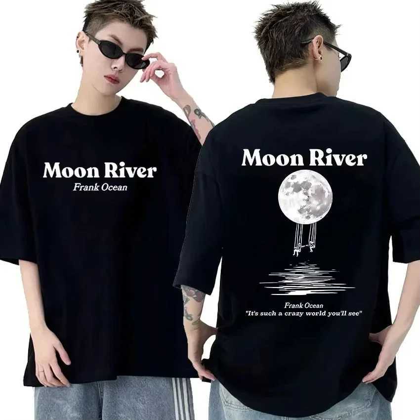 Rapper Frank Retro Graphic T Shirt Mens Hip Hop Ocean Album Clothing T-Shirts Y2k Unisex Blond Fashion Oversized Cotton T-shirtXJ250625