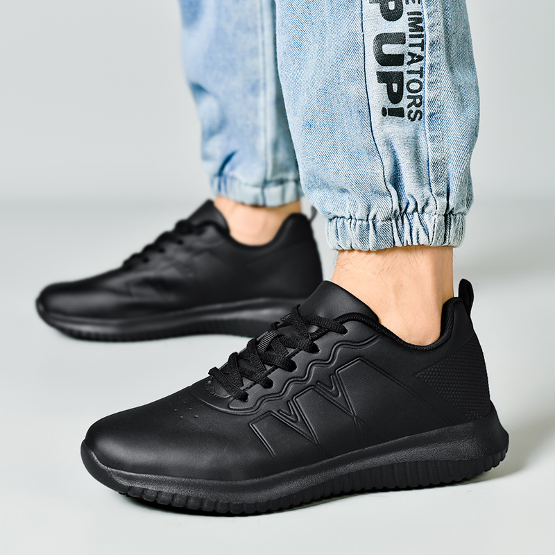 20215 - Chef Shoes, Catering Service Restaurant Shoes, Kitchen Waterproof Anti-Slip and Oilproof Shoes, Comfortable and Lightweight Work Casual Sneake