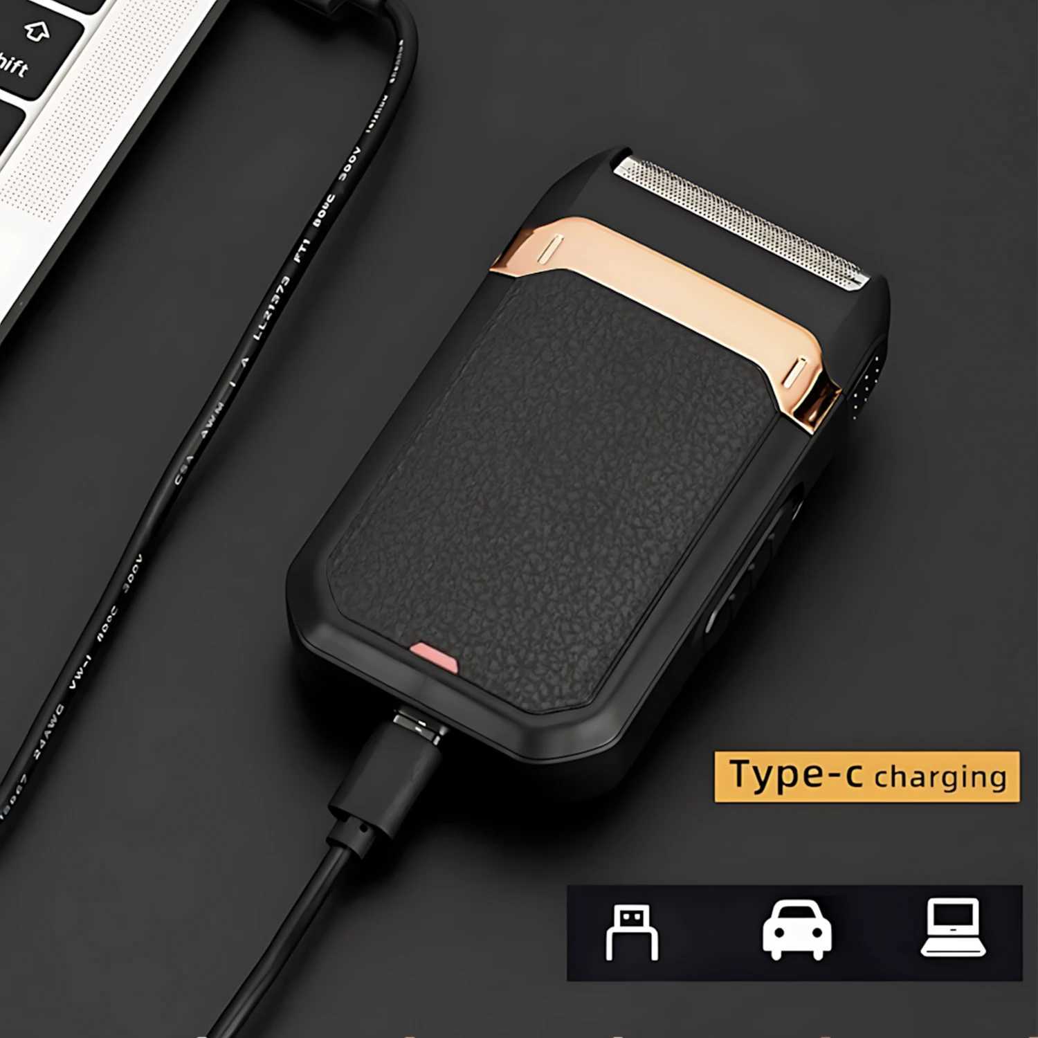 Beard Shaver Electric Sideburns Trimmer For Men With Nail Clipper Cutter Rechargeable Lithium Battery W250625