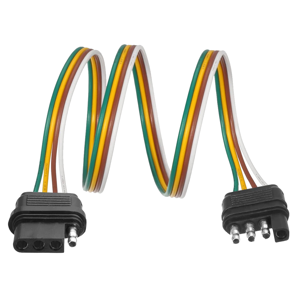 American four core trailer wire, four core SAE male and female plug wire